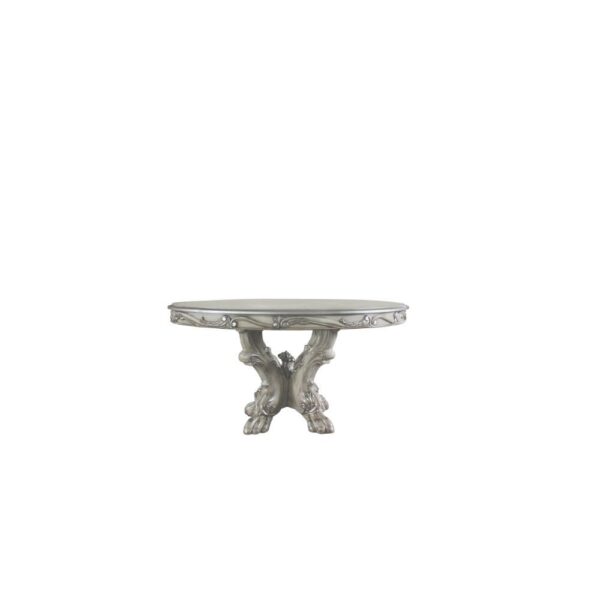 Vintage Bone White Finish Dresden Dining Table 68180 by ACME - Image 3