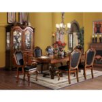 Rectangular Double Pedestal Chateau De Ville Dining Table by ACME Dining Room Furniture Mobilia Cleopatra 9 Rectangular Double Pedestal Chateau De Ville Dining Table by ACME 9