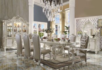 Bone White Versailles Dining Table 61130 by ACME