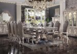Vintage Bone White Finish Dresden Dining Table 68170 by ACME Dining Room Furniture Mobilia Cleopatra 7 Vintage Bone White Finish Dresden Dining Table 68170 by ACME 7