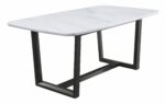 Weathered Gray Madan Dining Table W/Marble Top DN00059 by ACME Dining Room Furniture Mobilia Cleopatra 13 Weathered Gray Madan Dining Table W/Marble Top DN00059 by ACME 13