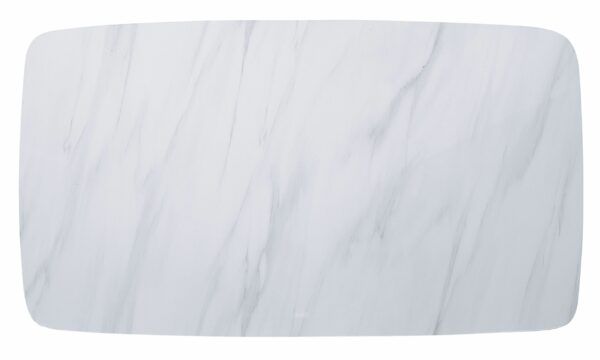 Weathered Gray Madan Dining Table W/Marble Top DN00059 by ACME - Image 3