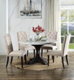 White Marble Top Gerardo Dining Table DN00090 by ACME 7