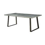 Aluminum Kaylia Dining Table 70105 by ACME Luxury Dining Tables Mobilia Cleopatra 14 Aluminum Kaylia Dining Table 70105 by ACME 14
