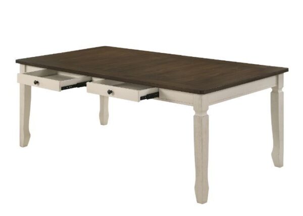Weathered Oak Fedele Dining Table 77190 by ACME 11