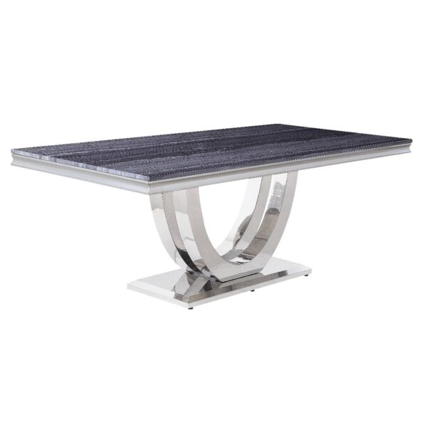 Cambrie Dining Table W/Engineering Stone Top DN00221 by ACME - Image 3