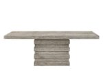 Salvaged Light Oak Faustine Dining Table 77185 by ACME 14