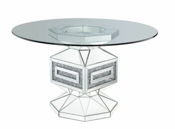 Noralie Round Criss Cross Pedestal Dining Table by ACME