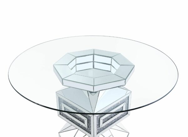 Noralie Round Criss Cross Pedestal Dining Table by ACME - Image 2