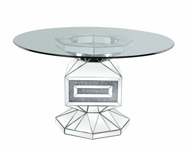 Noralie Round Criss Cross Pedestal Dining Table by ACME - Image 3