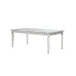 Mirrored & Antique Platinum Finish Varian Dining Table (78″L) 66160 by ACME 11