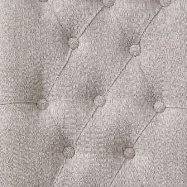 Beige Linen & Gray Finish Yabeina Side Chair 73267 by ACME - Image 5