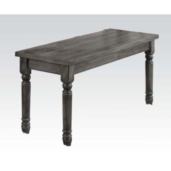 Weathered Gray Wallace Bench 71438 by ACME