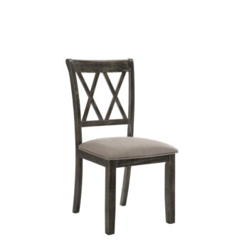 Beige Fabric Claudia II Side Chair 71882 by ACME