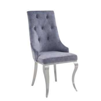 Gray Dekel Side Chair (2Pc) by ACME