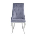Gray Dekel Side Chair (2Pc) by ACME Dining Chair & Bench Mobilia Cleopatra 14 Gray Dekel Side Chair (2Pc) by ACME 14