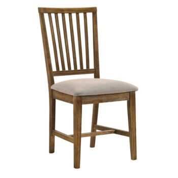 Tan Linen Wallace II Side Chair 72312 by ACME