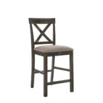 Tan Linen Martha II Counter Height Chair 73832 by ACME Bar and Kitchen Mobilia Cleopatra 11 Tan Linen Martha II Counter Height Chair 73832 by ACME 11