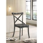 Rustic Gray Kendric Side Chair 71897 by ACME Dining Chair & Bench Mobilia Cleopatra 11 Rustic Gray Kendric Side Chair 71897 by ACME 11