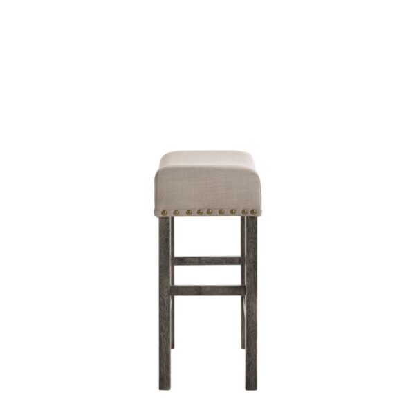 Tan Linen Martha II Counter Height Stool 73833 by ACME - Image 2