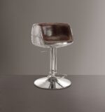 Brancaster Adjustable Stool With Swivel in Brown Leather 96555 by ACME 7