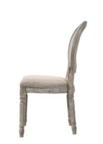 Tan Fabric Faustine Side Chair 77187 by ACME Dining Chair & Bench Mobilia Cleopatra 18 Tan Fabric Faustine Side Chair 77187 by ACME 18