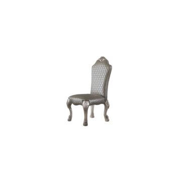 Dresden Side Chair in Leather by ACME
