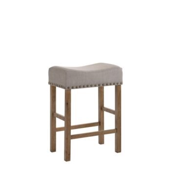Tan Linen Martha II Counter Height Stool 70833 by ACME