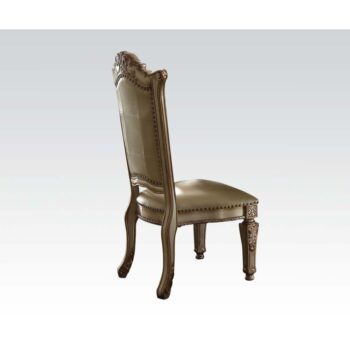 Vendome Side Chair in Bone Leather 63003 by ACME