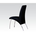 Black Pervis Side Chair (2Pc) by ACME 8