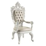 Beige Leather Vanaheim Dining Chair (2Pc) DN00680 by ACME 14