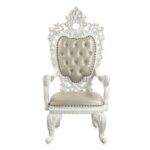 Beige Leather Vanaheim Dining Chair (2Pc) DN00680 by ACME 15