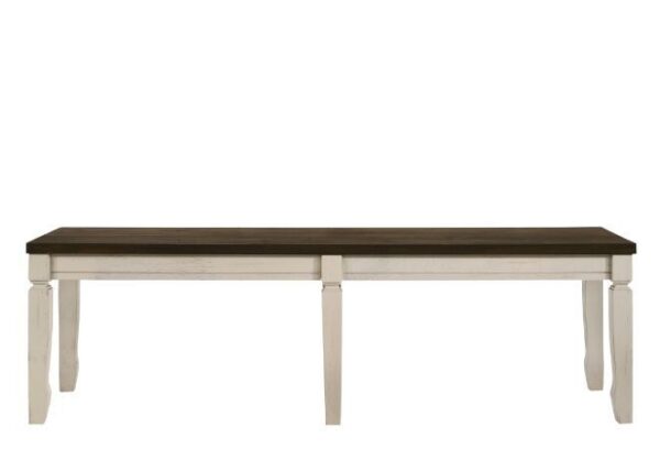 Weathered Oak Fedele Bench 77193 by ACME 9