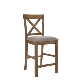 Tan Linen Martha II Counter Height Chair 70832 by ACME