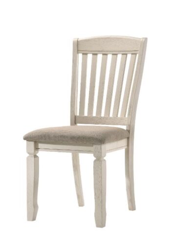Tan Fabric Fedele Side Chair 77192 by ACME