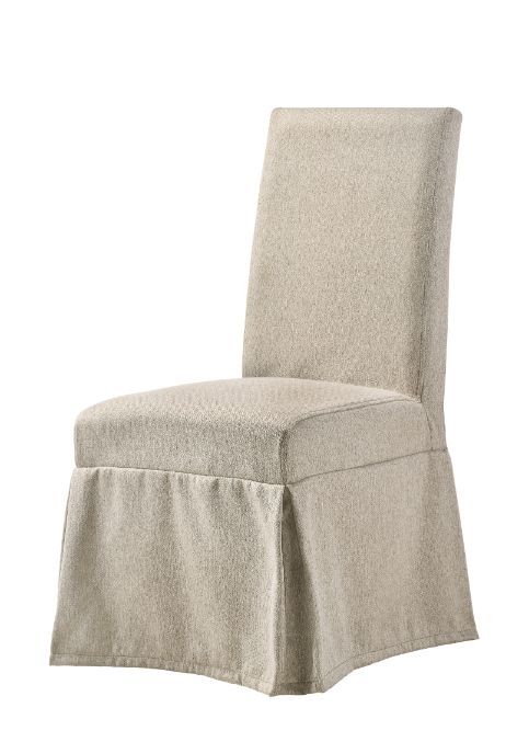 Tan Fabric Faustine Side Chair 77188 by ACME