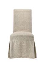 Tan Fabric Faustine Side Chair 77188 by ACME Dining Chair & Bench Mobilia Cleopatra 17 Tan Fabric Faustine Side Chair 77188 by ACME 17