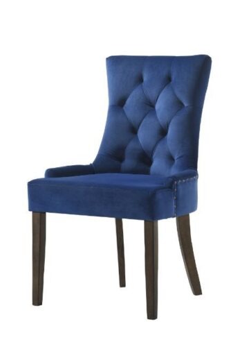 Blue Farren Side Chair (2Pc) by ACME