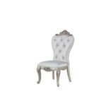 Cream Fabric Gorsedd Side Chair 67442 by ACME Dining Chair & Bench Mobilia Cleopatra 14 Cream Fabric Gorsedd Side Chair 67442 by ACME 14