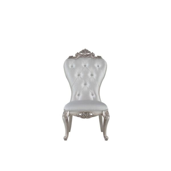 Cream Fabric Gorsedd Side Chair 67442 by ACME - Image 5
