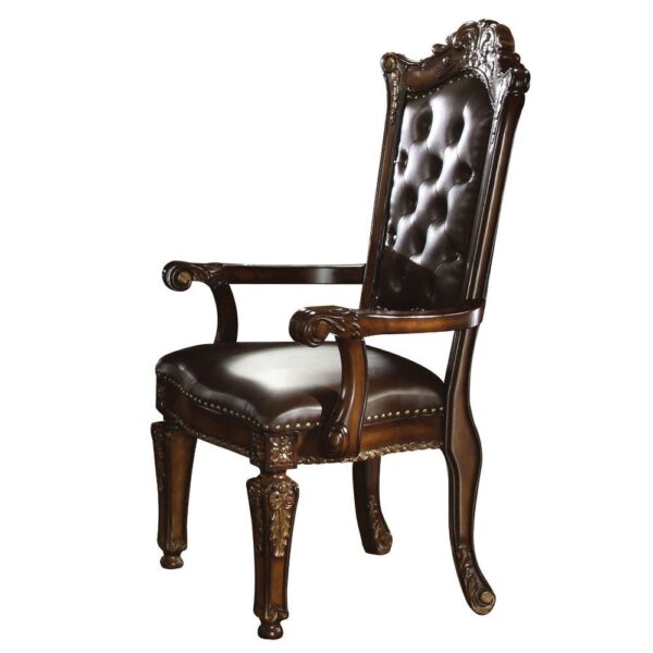 Vendome Arm Chair in Espresso Leather 60004 by ACME - Image 3