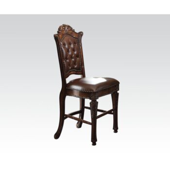 Vendome Leather Counter Height Chair 62034 by ACME