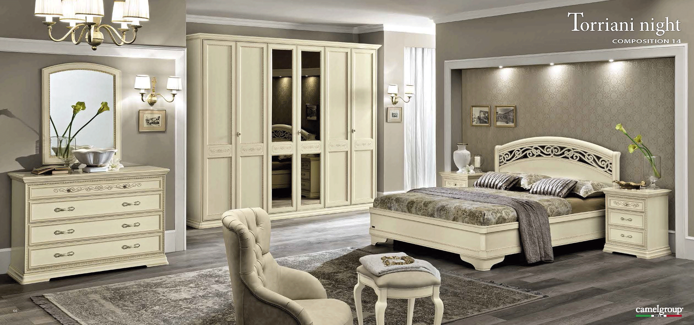 Torriani Night Bedroom Set p5938 By ESF Furniture