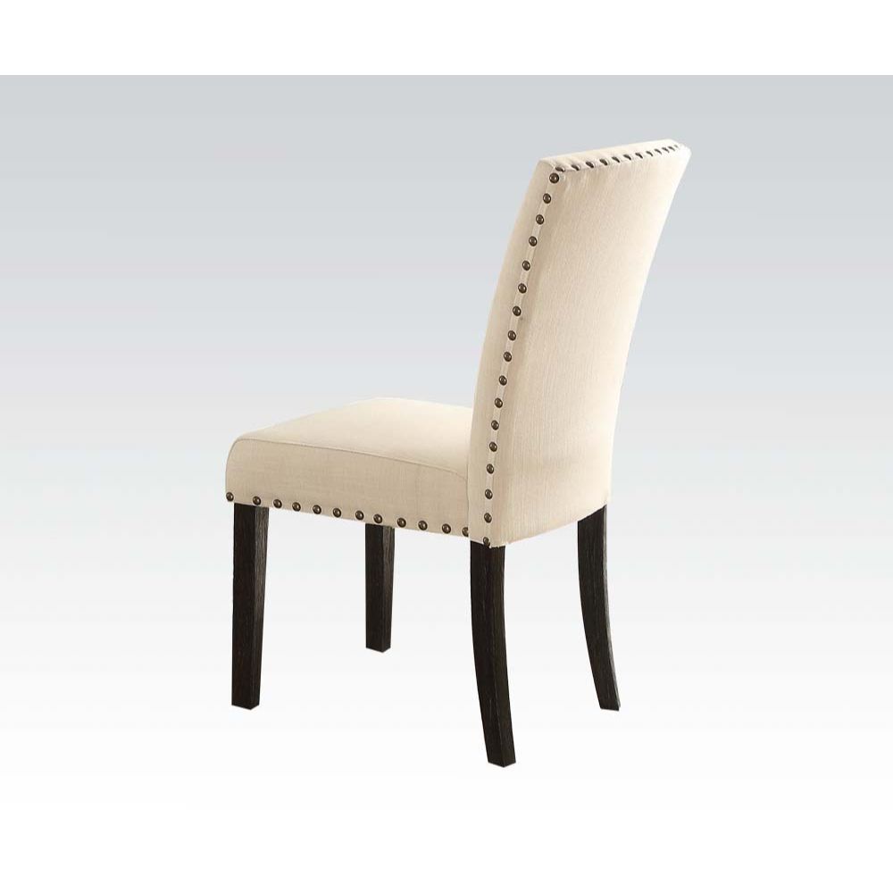 Linen Nolan Side Chair 72852 by ACME