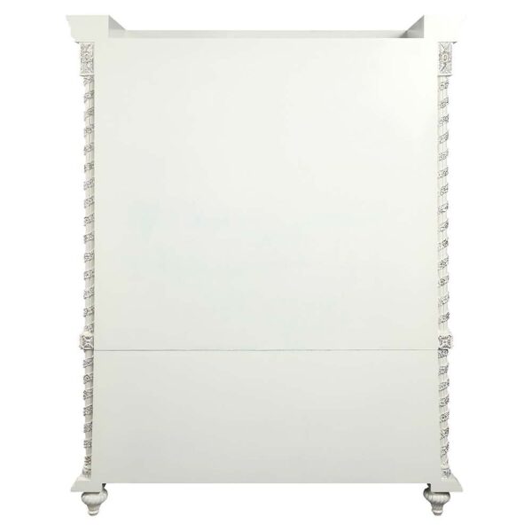 Antique White Finish Vanaheim Curio DN00681 by ACME - Image 4
