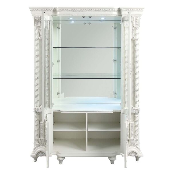 Antique White Finish Vanaheim Curio DN00681 by ACME - Image 5