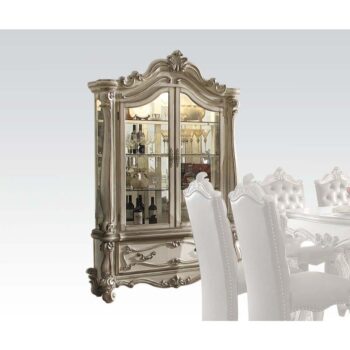Bone White Versailles Curio 61153 by ACME