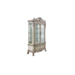Vintage Bone White Finish Dresden Curio 68182 by ACME 13