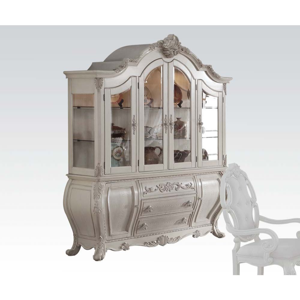 Antique White Finish Ragenardus Hutch & Buffet 61284 by ACME