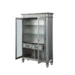 Mirrored & Antique Platinum Finish Varian Curio 66166 by ACME 15